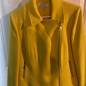 Bright yellow side zipped jacket